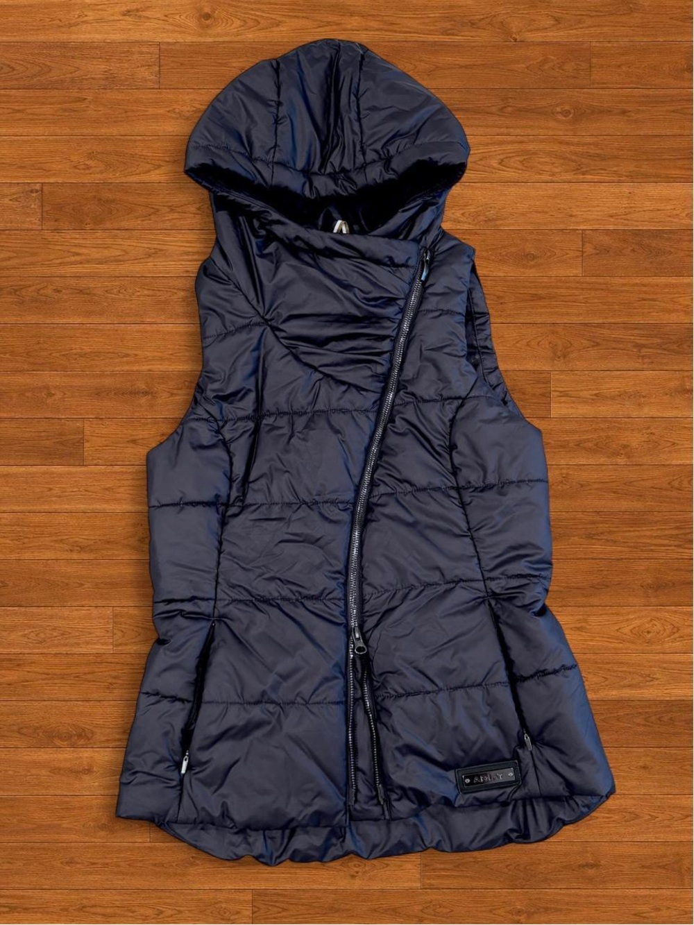 Ariat Navy Puffer Hooded Vest
